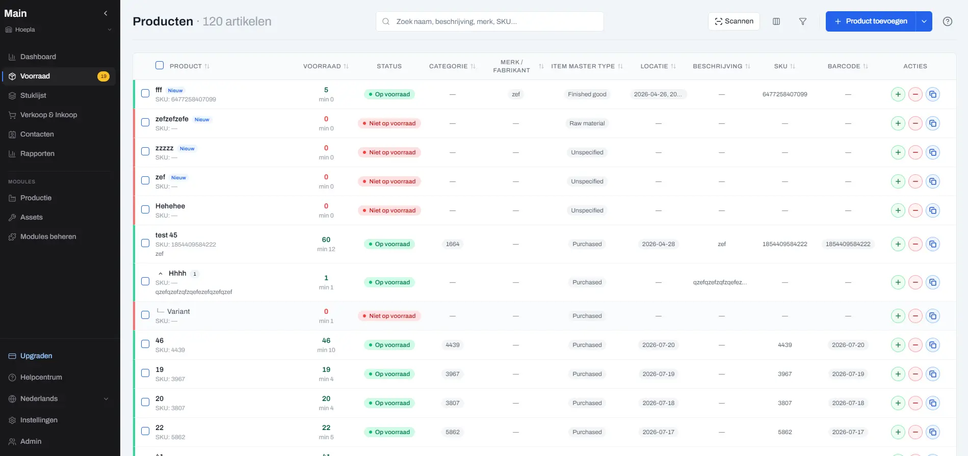 StockFlow real-time dashboard